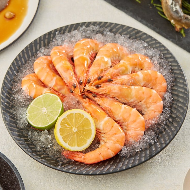 金新鮮無毒白蝦